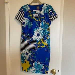 Vince Camuto floral scuba dress